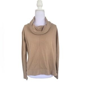 Women's Tan Cowl Neck Sweater Small/ Medium